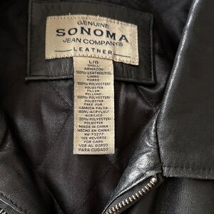 Sonoma Genuine Leather Jacket in Black